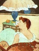 Mary Cassatt The Lamp oil painting on canvas